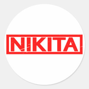 Nikita Briefmarke Runder Aufkleber