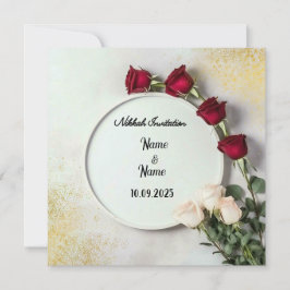 Nikkah-Hochzeit Einladung