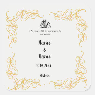Nikkah préférez les autocollants