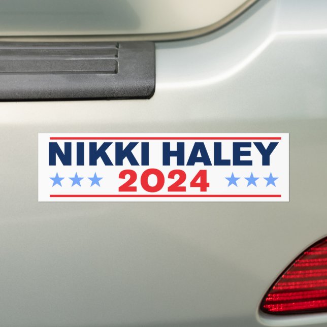 Nikki Haley 2024 Autoaufkleber (Auf Auto)
