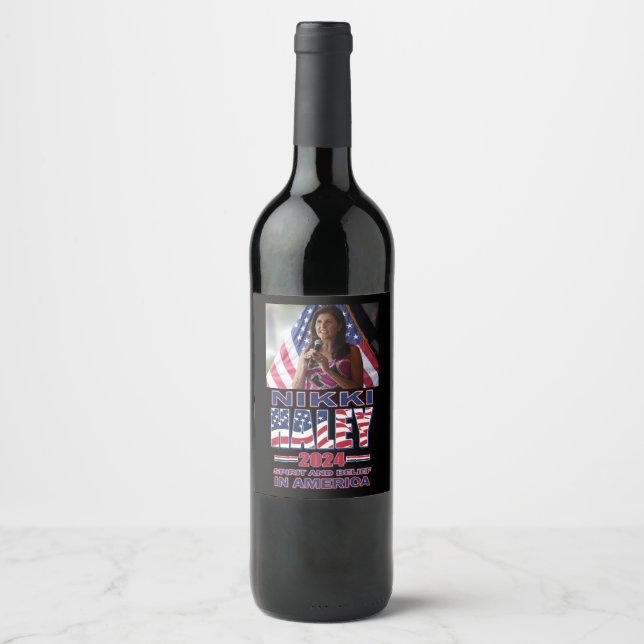Nikki Haley - 2024 Weinetikett (Vorderseite)