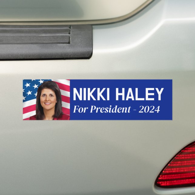 Nikki Haley - Foto der Kampagne unter amerikanisch Autoaufkleber (Auf Auto)