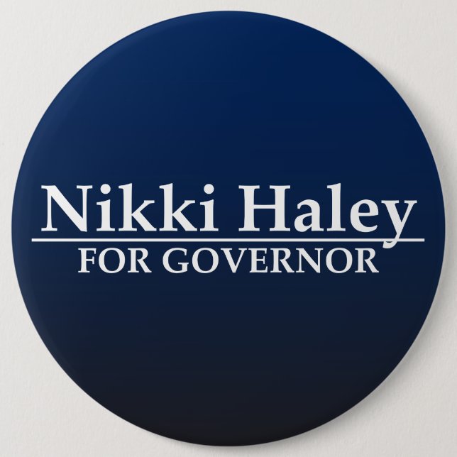 Nikki Haley für Gouverneur Button (Vorderseite)