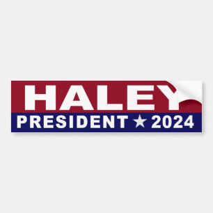 Nikki Haley für Präsident 2024 Autoaufkleber