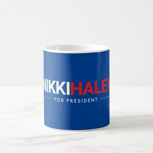 Nikki Haley für Präsident 2024 Kaffeetasse (Mittel)