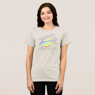 NIKKI-Peptid, AUC-Thema, benutzerdefinierter Text, Tri-Blend Shirt