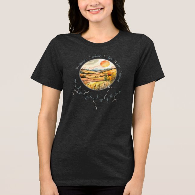 NIKKI-Peptid, Harvest Moon 10, benutzerdefinierter Tri-Blend Shirt (Vorderseite)