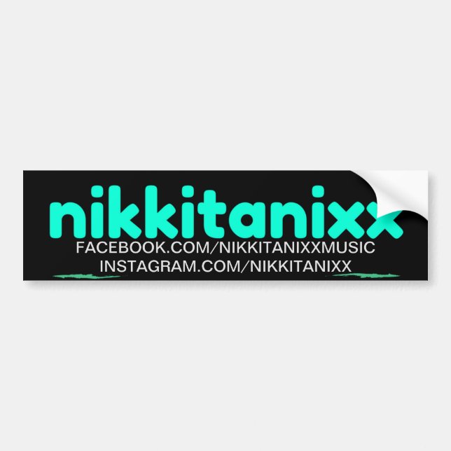 Nikkitanixx Promo Autoaufkleber (Vorne)