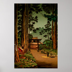Nikko Futarasan Tempel Tsuchiya Koitsu 1936 Poster