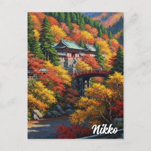 Nikko Japan Reise Postkarte