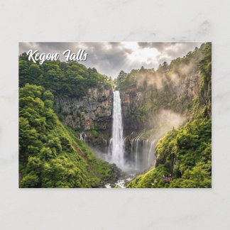Nikko Kegon Falls Japan Travel Postkarte