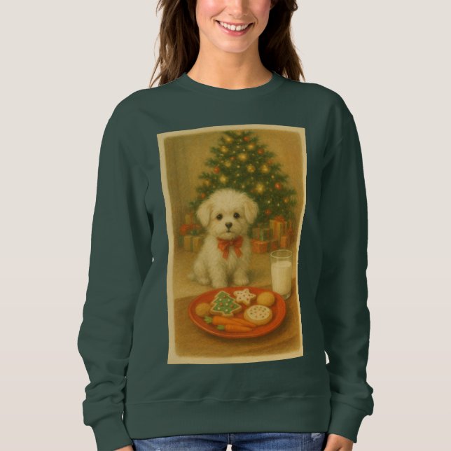 Nikko the Dog Christmas Sweatshirt  (Devant)