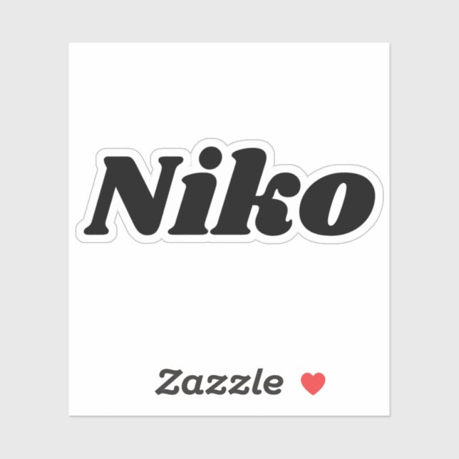 Niko Aufkleber (Blatt)