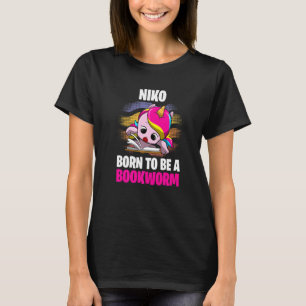 Niko Geboren, ein Buchwurm Personalisiert zu sein T-Shirt