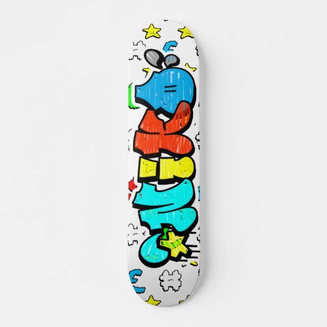 Niko Graffiti Custom Personalisiert Skateboard (Vorne)