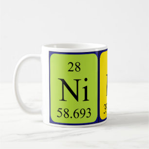 Niko nom de table périodique mug