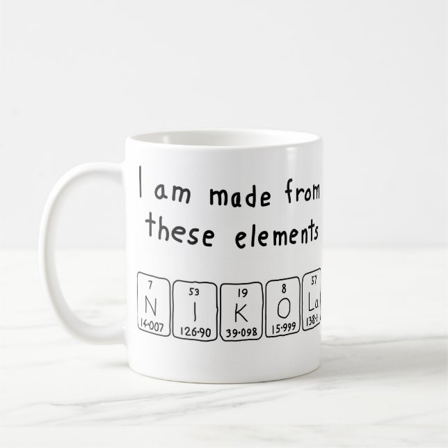 Nikola Periodenname Tasse (Links)