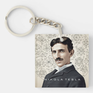 Nikola Tesla - 369 Schlüssel für das Universum Schlüsselanhänger
