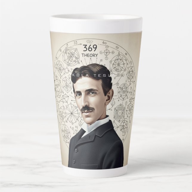 Nikola Tesla - 369 The key to the universe Milchtasse (Vorderseite)