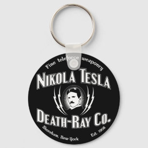 Nikola Tesla Death-Ray Co. Schlüsselanhänger