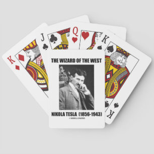 Nikola Tesla, der Zauberer des Westens Spielkarten