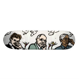 Nikola Tesla, Edgar Cayce und Jiddu Krishnamurti Skateboard