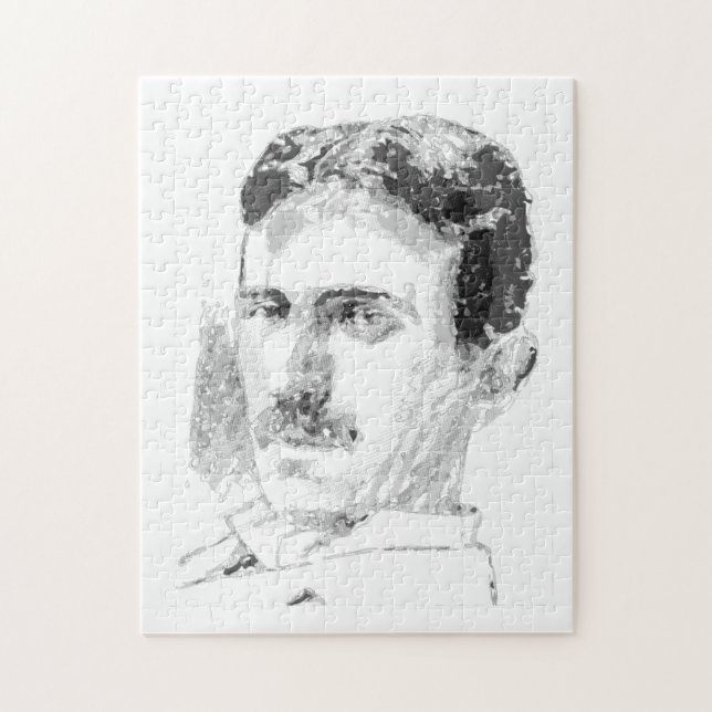 Nikola Tesla Gesicht (Vertikal)