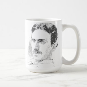 Nikola Tesla Gesicht Kaffeetasse