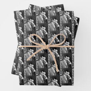 Nikola Tesla im Alter von 40 Jahren 1896  Geschenkpapier Set