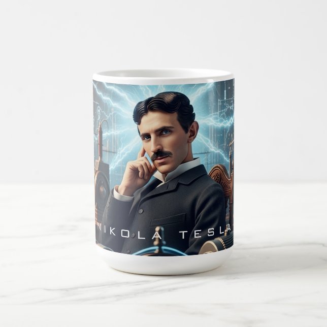 Nikola Tesla Kaffeetasse (Mittel)