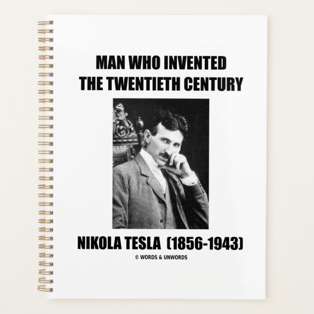 Nikola Tesla Man Wer das 20. Jahrhundert erfunden  Planer (Vorderseite)