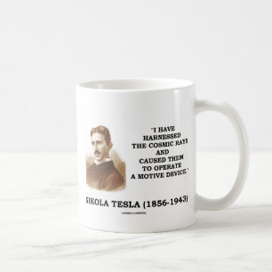 Nikola Tesla nutzte kosmische Rays-Motive Kaffeetasse