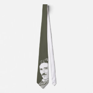 Nikola Tesla-Porträt Krawatte