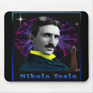 Nikola-Tesla-Poster Mousepad