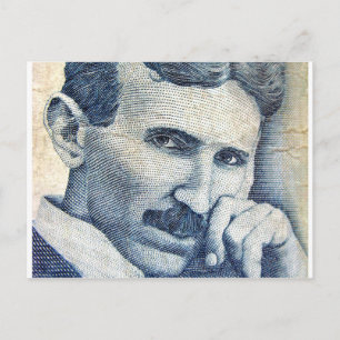 Nikola Tesla Postkarte