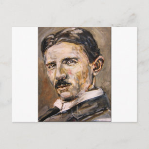 Nikola Tesla Postkarte