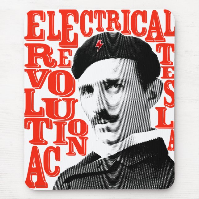 Nikola Tesla-Revolution Mousepad (Vorne)
