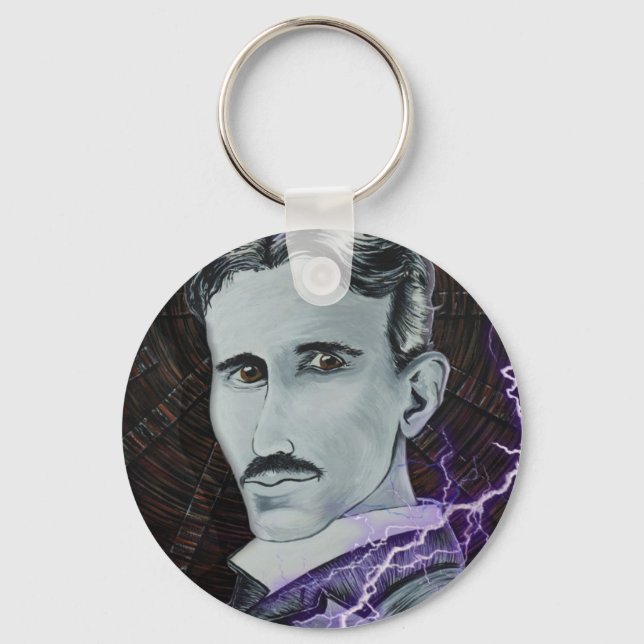 Nikola Tesla Schlüsselanhänger (Vorderseite)