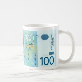 Nikola Tesla Serbian-Währungs-Tasse Kaffeetasse