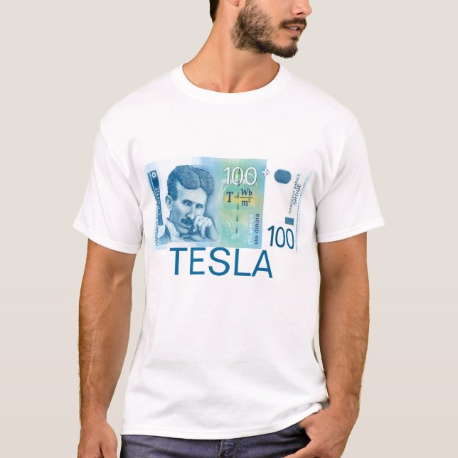 Nikola Tesla ShirtSerbianwährung v1 T-Shirt (Vorderseite)