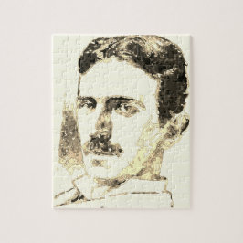 Nikola Tesla Zeichnete in Sepia
