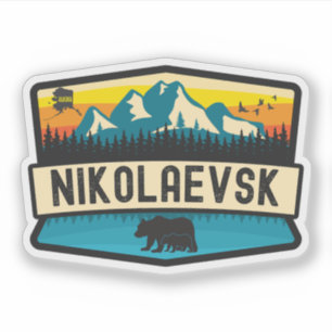 Nikolaevsk, Alaska Aufkleber