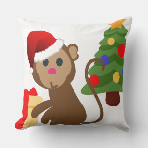 nikolaus affe emoji kissen