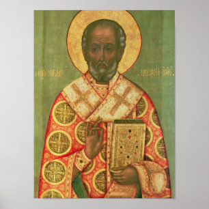 Nikolaus, Moskauer Schule Poster
