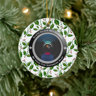 Nikolaus-Spy-Kamera Keramik Ornament