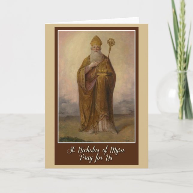 Nikolaus von Myra Bischofspriester Weihnachten (Vorderseite)