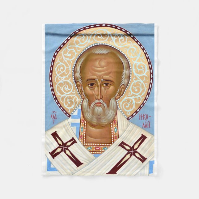 Nikolaus von Myra Fleecedecke (Vorderseite)