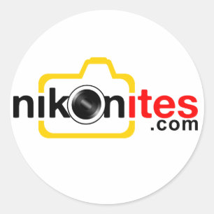 Nikonites.com-Aufkleber Runder Aufkleber
