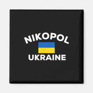 Nikopol Ukraine Ukrainische Flagge Land Stadt Tour Magnet