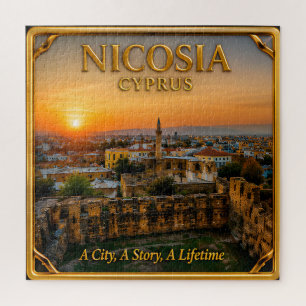 Nikosia Zypern Goldenes Reiseerinnerung
